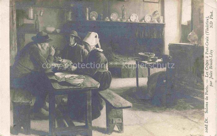 Verlag Salon de Paris Nr. 1068 Les Crepes a Pont Croix
