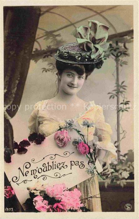 Foto SIP Nr. 1523 Hutmode Frau