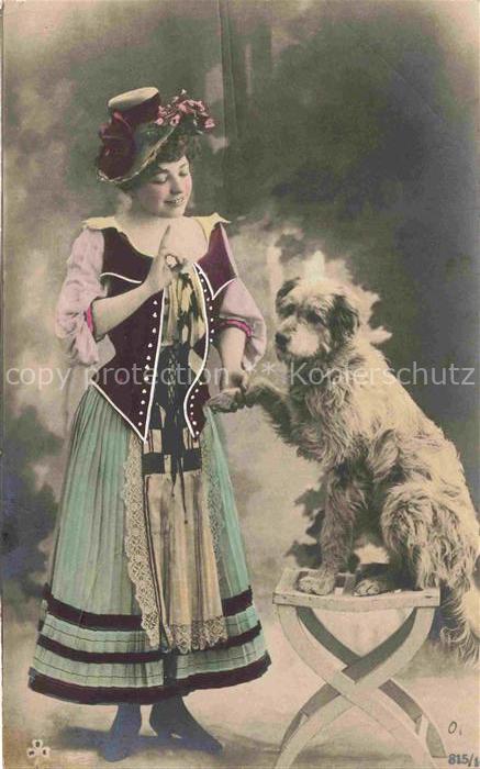 Foto SBW Nr. 815/1 Frau Hut Hund