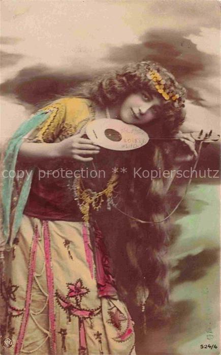 Foto NPG Nr. 524/4 Mandoline Frau