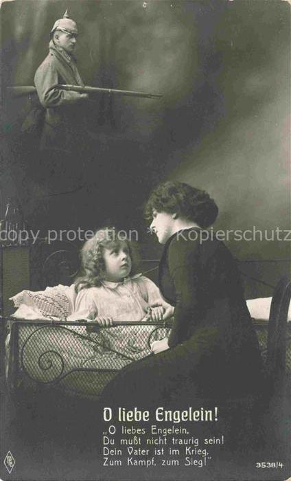 Foto PFB Nr. 3538/4 Frau Kind Sioldat Schlaf