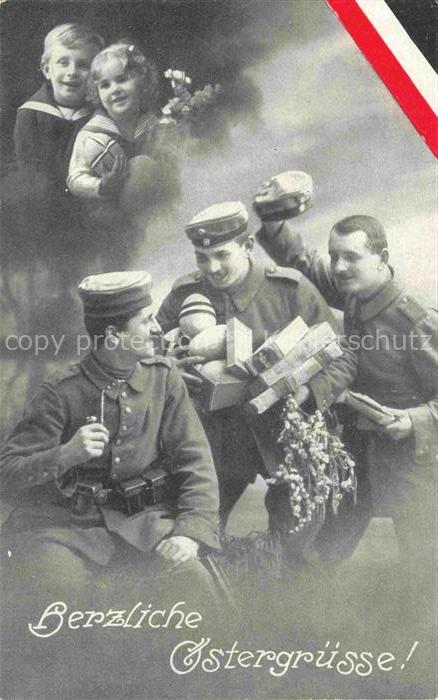 Schwarz Weiss Rot Ostergruesse Soldaten