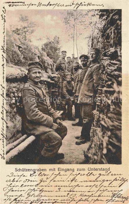 Schuetzengraben Militaria Eingang Untergang Soldaten