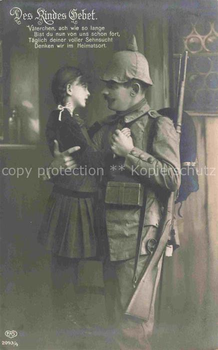 Foto EAS Nr. 2093/4 Des Kindes Leben Soldat Kind