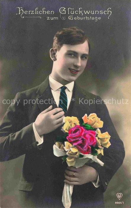 Foto HB Nr. 9865/1 Glückwunsch Geburtstag Mann Ross