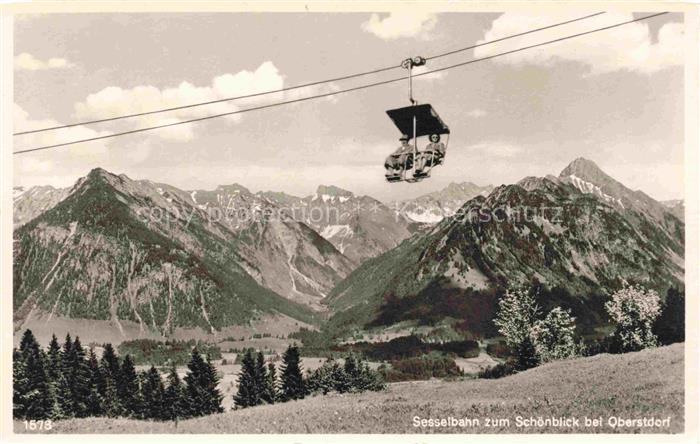 Sessellift Chairlift Telesiege Schoenblick Obersdorf