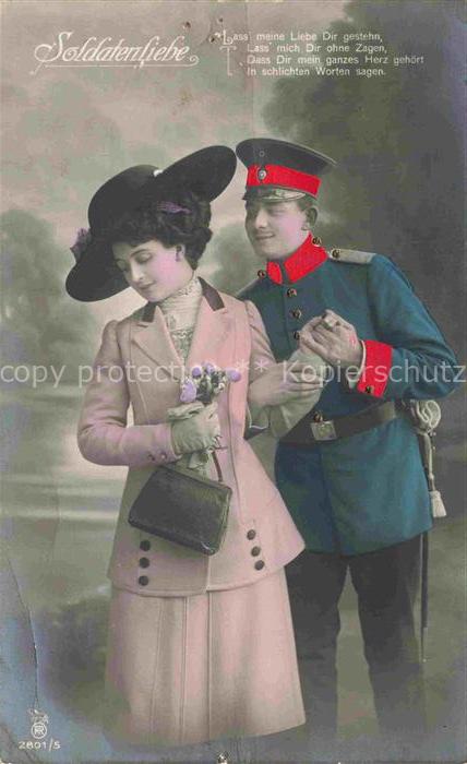 Foto RPH Nr. 2801/5 Soldatenliebe Frau Soldat