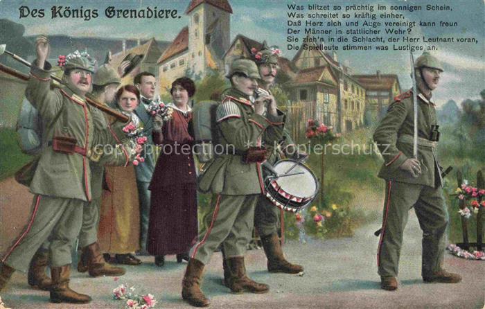 Trommler Drummer Batteur Tamborilero-- Des Koenigs Brenadire