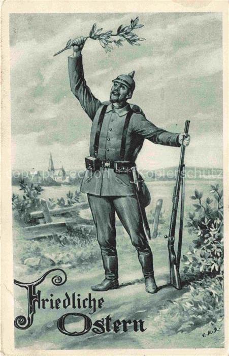 Ostern Easter Paques Pasqua-- Soldat Gewehr