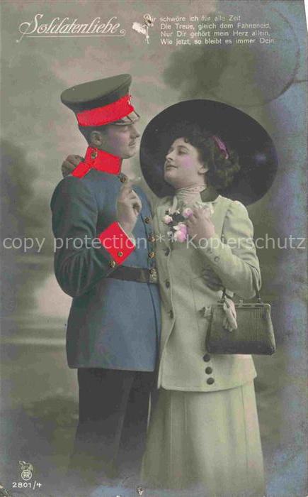 Foto RPH Nr. 2801/4 Soldaten liebe Frau