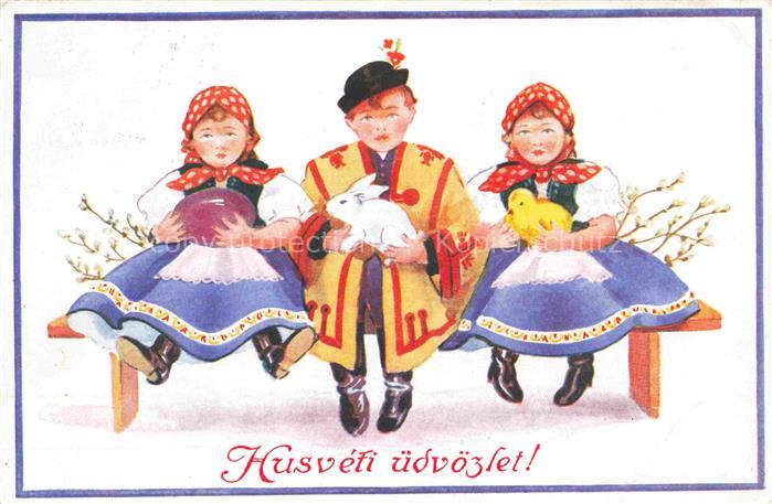 Ostern Easter Paques Pasqua-- Kinder Hase Kueken