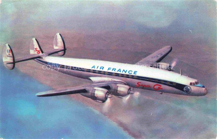 Flugzeuge Zivil Air France Lockheed super G Constellation