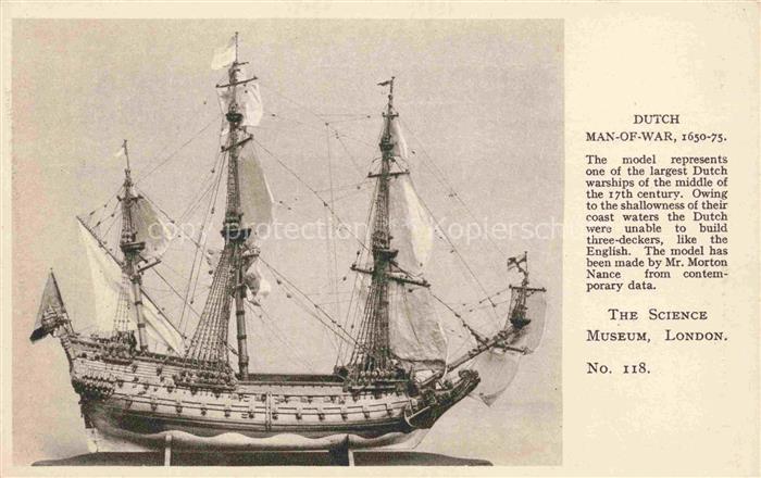 Segelschiffe Sailing Ship Navire a Voiles Barco de Vela-- Dutch Man of War Nr.11