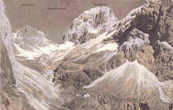 Verlag Tucks Serie Nr. 771 Vajoletthuette Rosengarten Dolomiten Kesselkogl