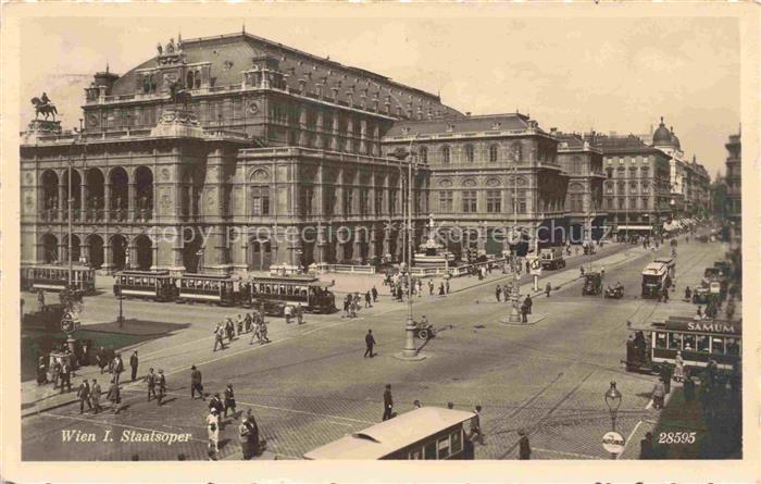 Strassenbahn Tramway-- Wien Staatsoper