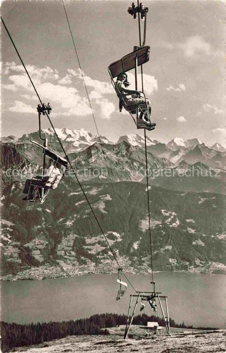 Sessellift Chairlift Telesiege Beatenberg Niederhorn