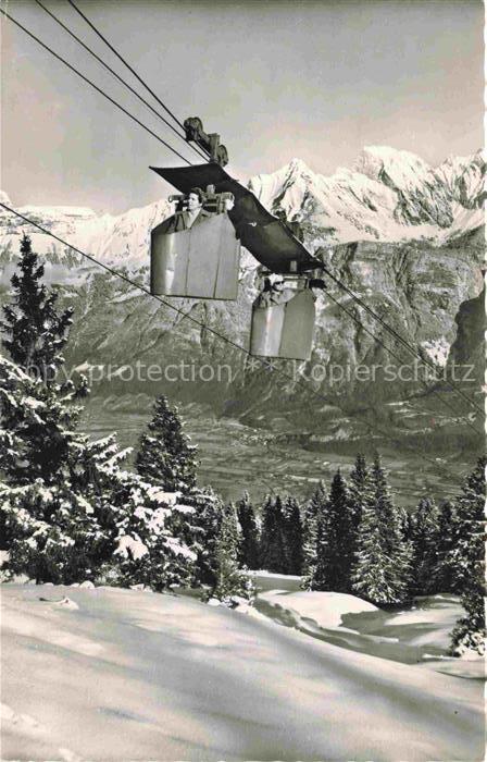Seilbahn Cable-Car Telepherique Berghotel Schoenhalden ob Flums