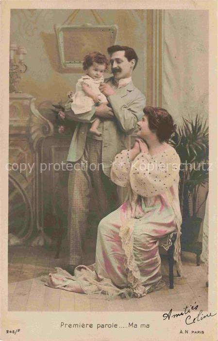 Foto AN Paris (Noyer) Nr. 245/8 Premiere parole Ma ma