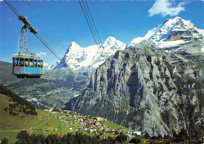 Seilbahn Cable-Car Telepherique Muerren Schlithorn Eiger