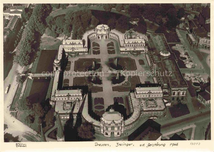Foto Hahn Nr. 13012 Dresden Zwinger u. d. Zerstörung