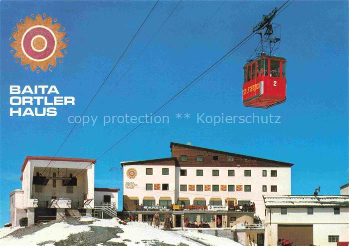Seilbahn Cable-Car Telepherique Baita Ortler Haus Stilfserjoch