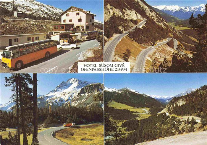 Postbus Postauto Omnibus Hotel Suesom Give Ofenpass Strasse