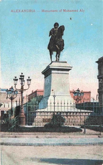 ALEXANDRIA  Alexandrie Egypt Monument of Mohamed Aly