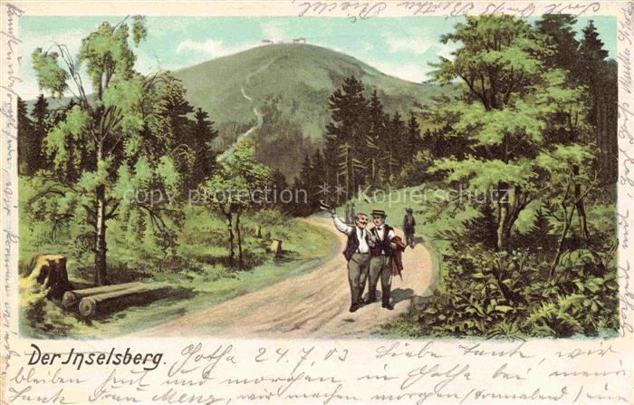 Inselsberg Schmalkalden Thueringen Panorama