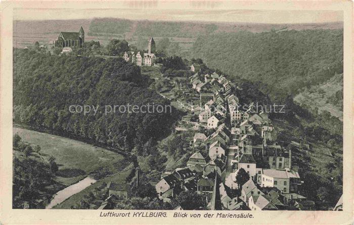 Kyllburg Eifelkreis Rheinland-Pfalz Blick von der Mariensaeule