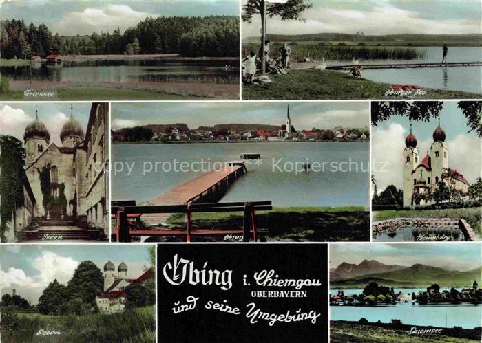 Obing Griessee Obinger See Seeon Kirche Chiemsee