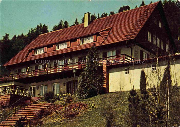 Alpirsbach Freudenstadt BW Hoehengaststaette Burghalde Terrassencafe