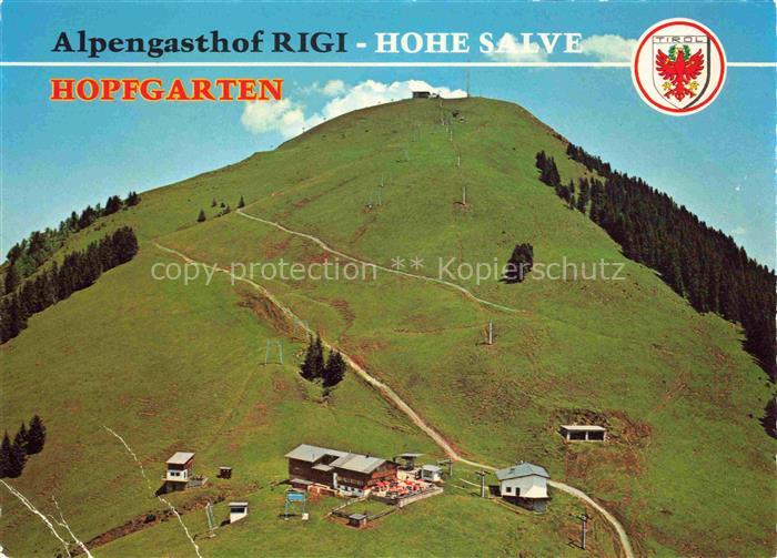 Hopfgarten Brixental Tirol AT Alpengasthof Rigi Hohe Salve Fliegeraufnahme