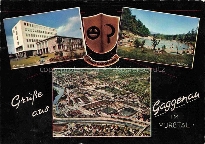 Gaggenau Rathaus Waldseebad Fliegeraufnahme