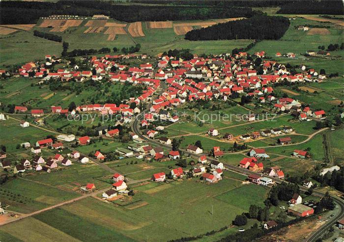 Herbstein im Vogelsberg Fliegeraufnahme