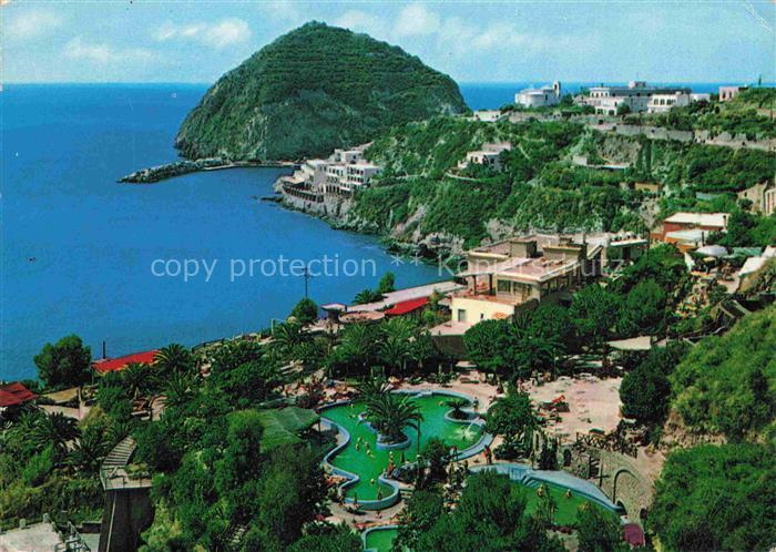 San Angelo Ischia IT Giardini Afrodite Fliegeraufnahme