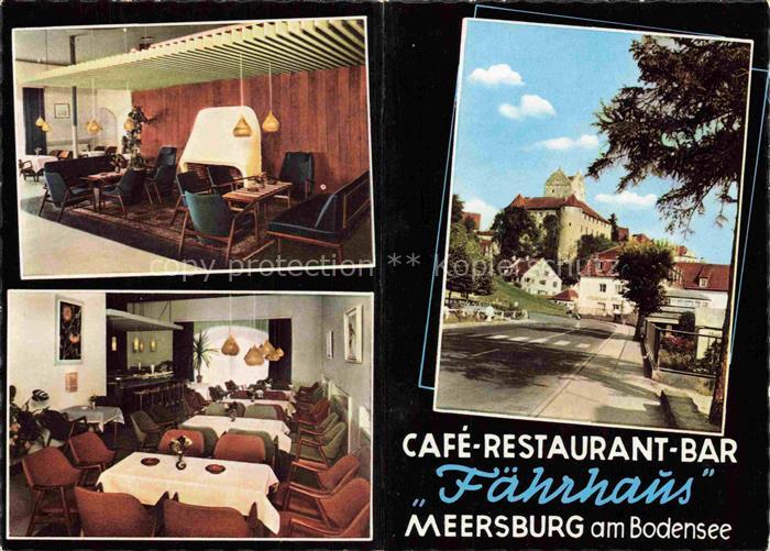 MEERSBURG Bodensee BW Cafe Restaurant Faehrhaus Gastraeume Burg