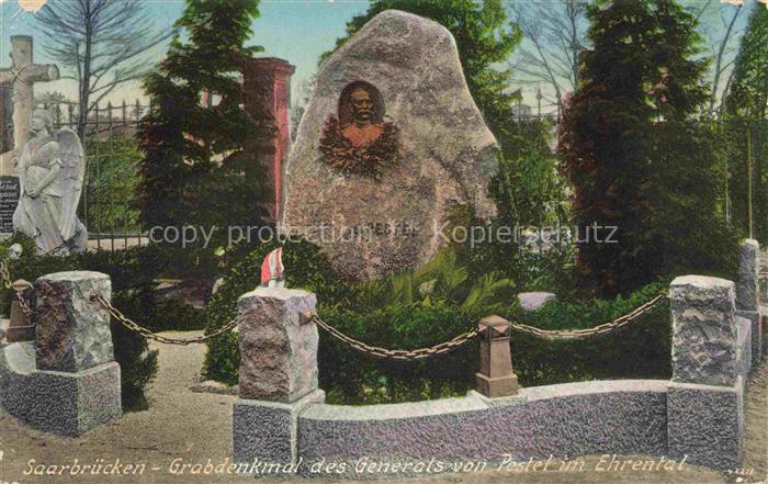 SAARBRueCKEN Saarland Grabdenkmal des Generals von Pestel im Ehrental