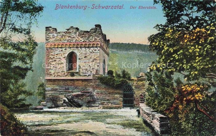 Schwarzatal Thueringen Blankenburg Der Eberstein