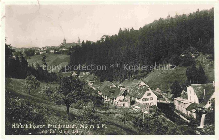FREUDENSTADT BW Panorama Christophstal Hoehenluftkurort im Schwarzwald