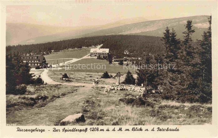 Spindleruv Mlyn Spindelmuehle Riesengebirge CZ Panorama Spindlerpass und die Pet