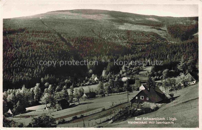 Bad Schwarzbach Flinsberg Isergebirge Swieradow Zdroj Bad PL Panorama Waldwinkel