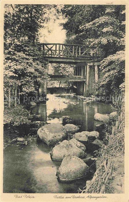 Bad Polzin Polczyn-Zdroj PL Partie am Brodesee Alpengarten