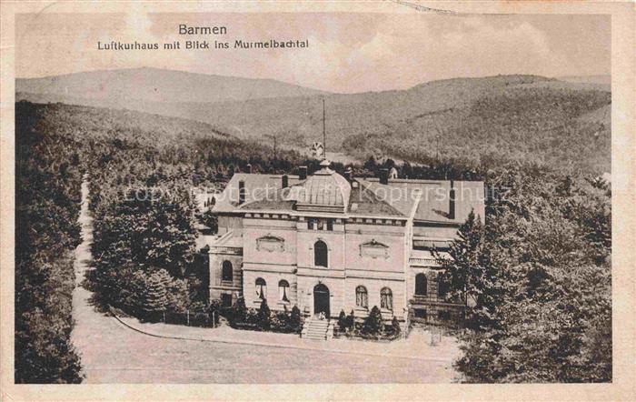Barmen Wuppertal Luftkurhaus mit Blick ins Murmelbachtal