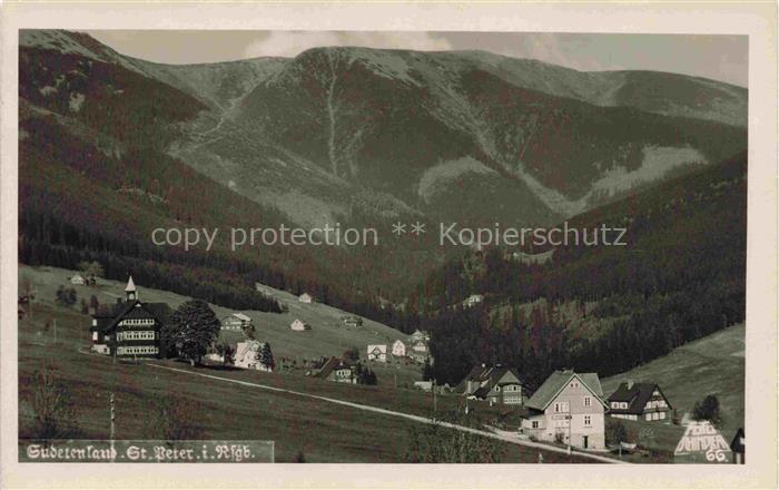 St Peter Riesengebirge Svaty Petr CZ Panorama Sudetenland