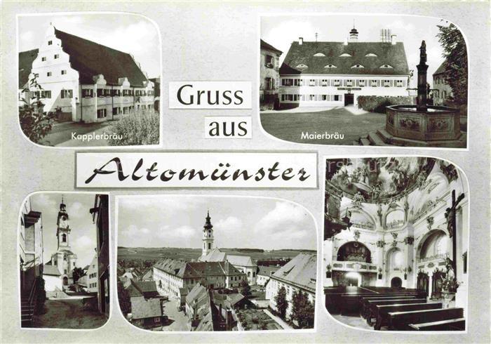 Altomuenster Kapplerbraeue Maierbraeu Brunnen Kirche Kloster