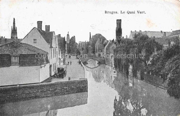 Bruges  BRUGGE Belgie Le Quai Vert