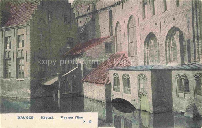 Bruges  BRUGGE Belgie Hopital Vue sur l'Eau