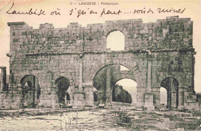 Lambese Algerie Prétorium Ruines