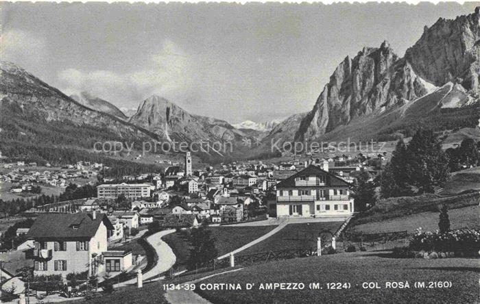 Cortina d Ampezzo Veneto IT Panorama Col Rosa Dolomiti