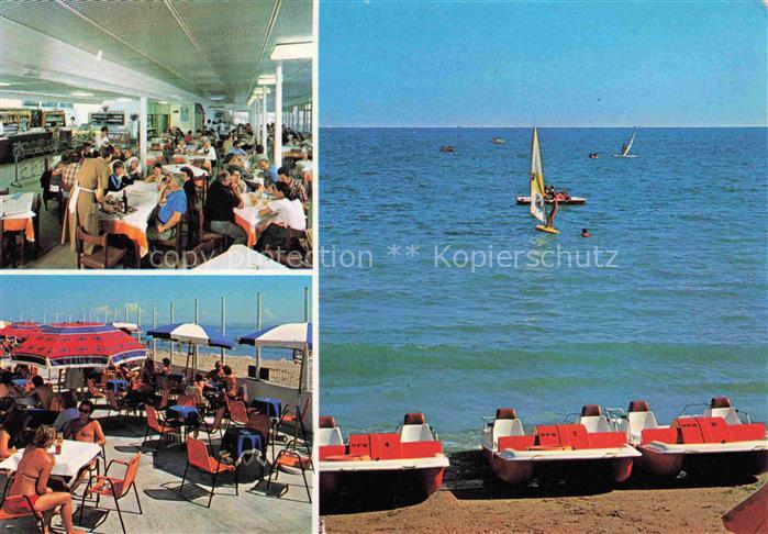 Treporti Venezia IT Camping Caravaning Ca' Pasquali Restaurant Terrasse Spiaggia